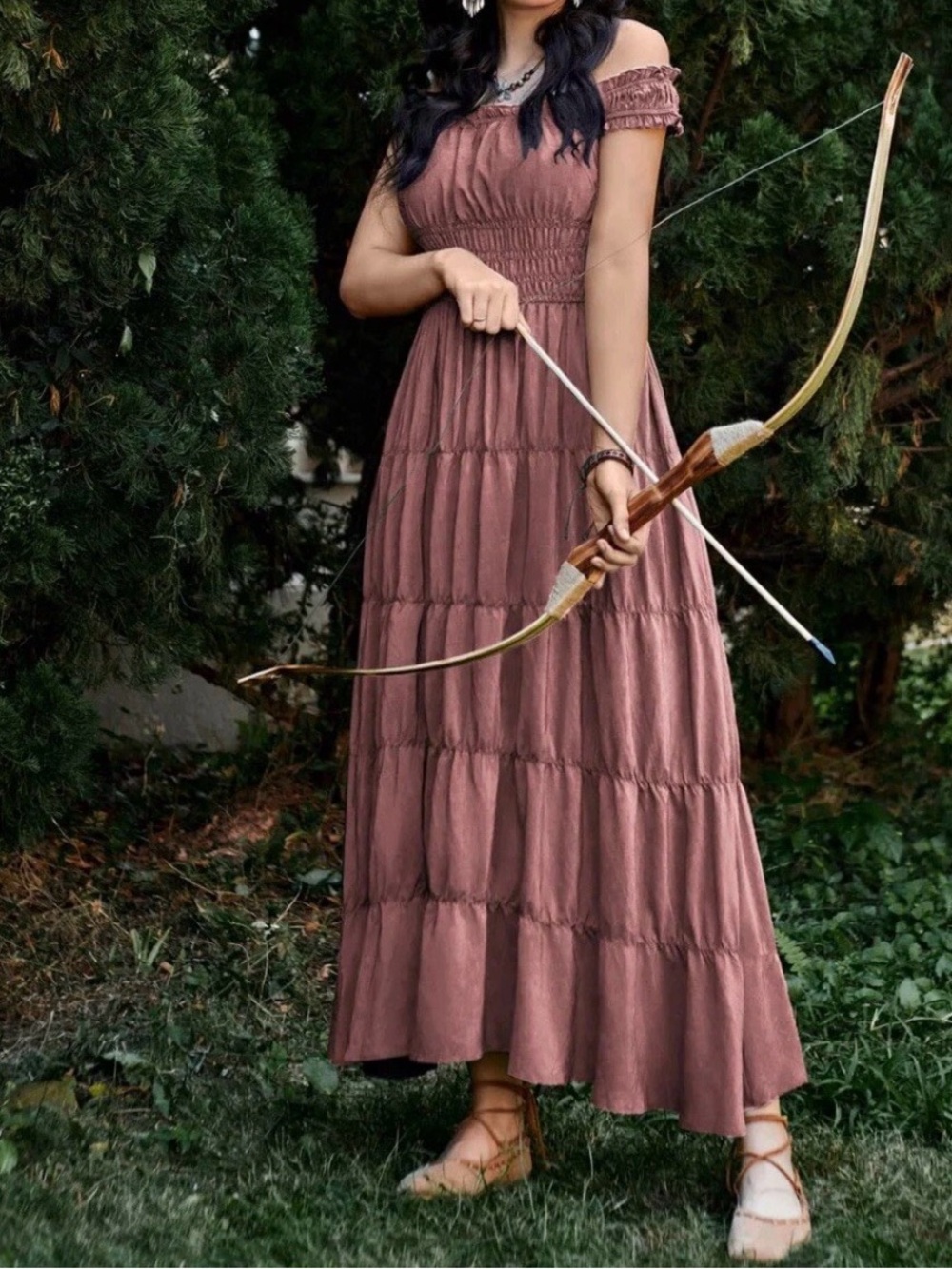 Scarlet Darkness Maxi Dresses with Pockets